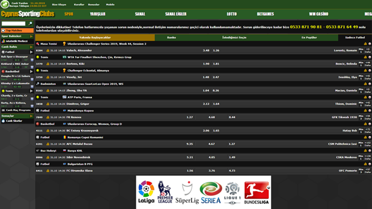 Cyprussportingclubs bahis sitesi